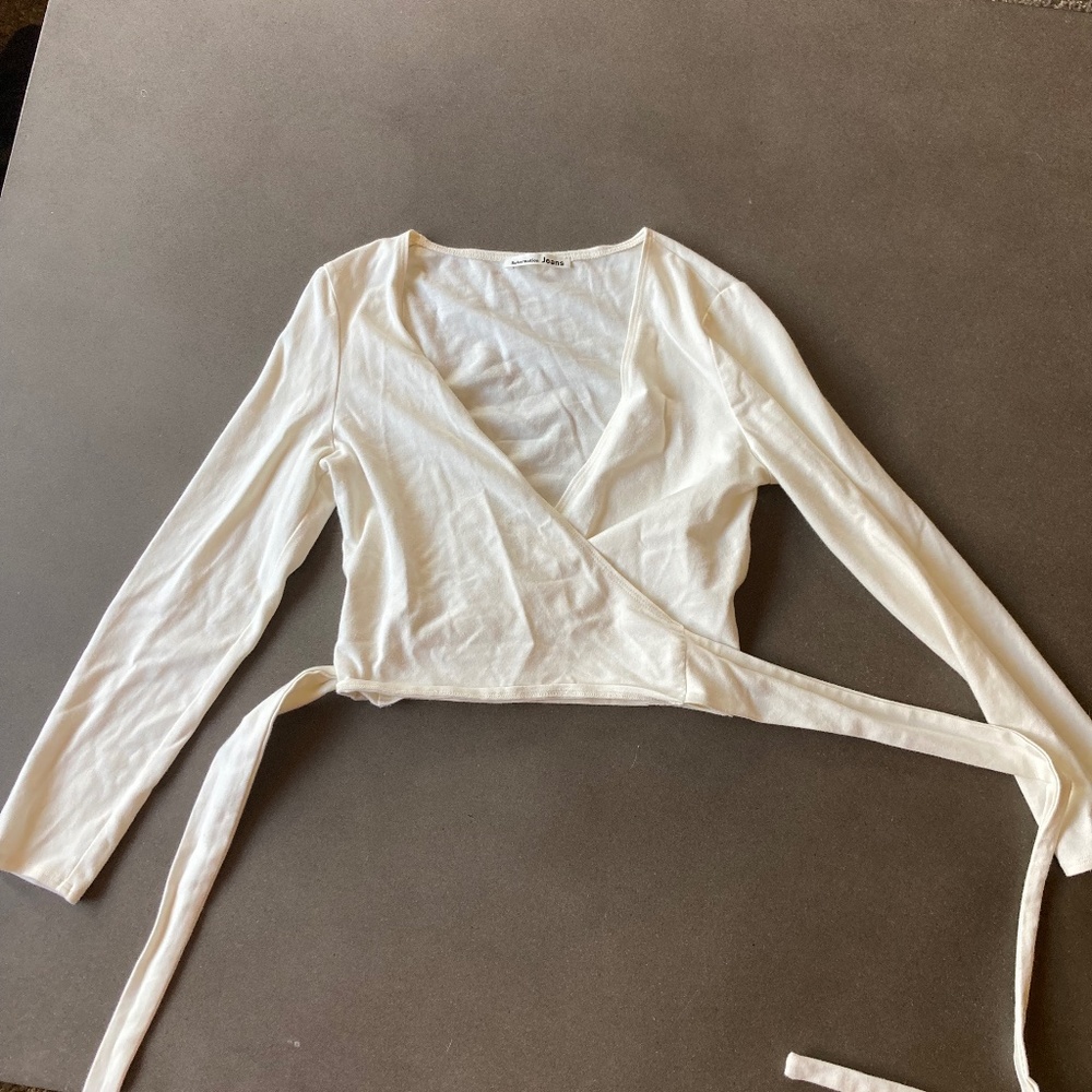 Reformation Wrap Crop Top